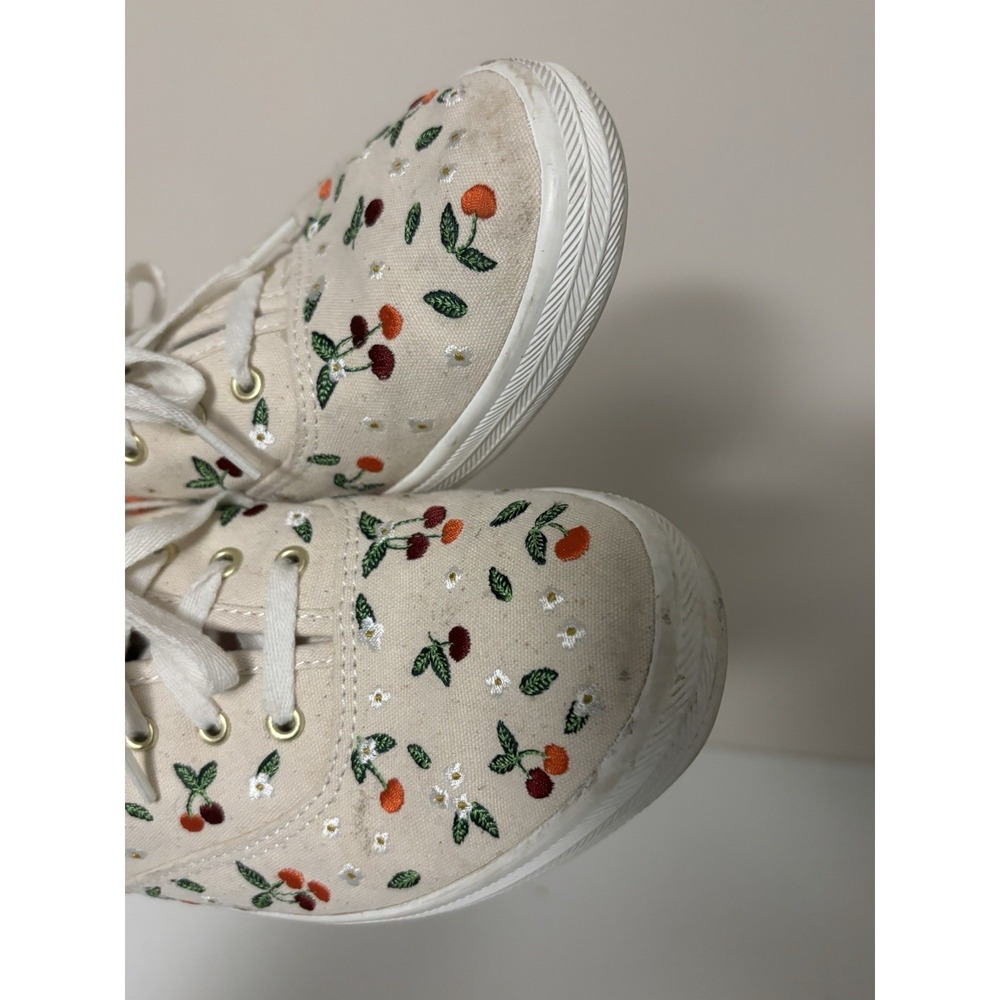 Keds x Rifle Paper Co Champion Lively Cherries Canvas Sneakers Womens 7.5 - Picture 6 of 9
